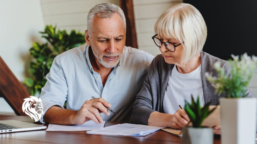 Couple Reading Over a Contract