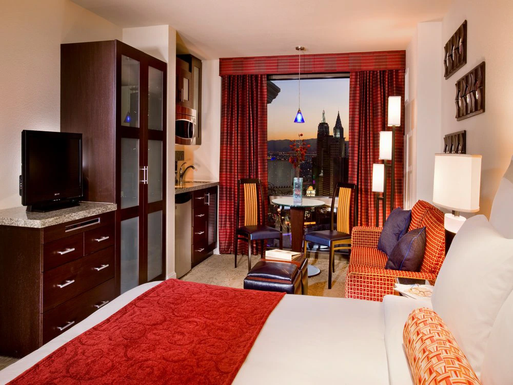 Upscale villa interior at Marriott's Grand Chateau. Find out how much does marriott timeshare cost.