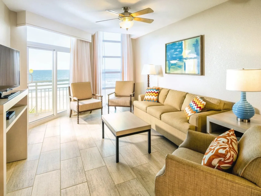 Wyndham Ocean Boulevard Living Room