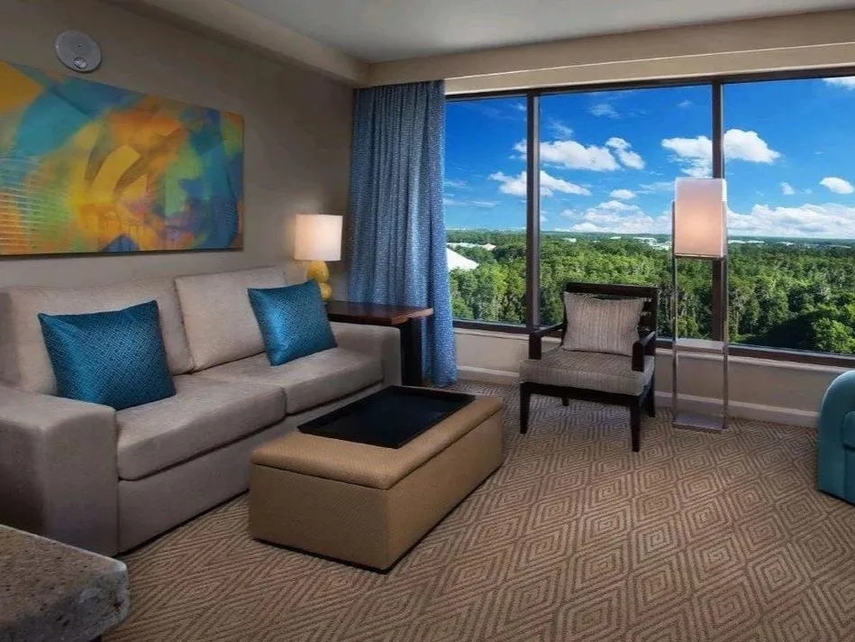 Disney Monorail Resorts: Bay Lake Tower Living Room