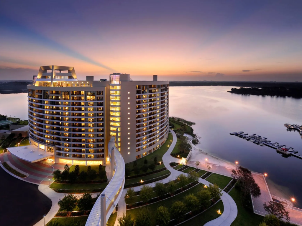 Disney Monorail Resorts: Bay Lake Tower Sunset