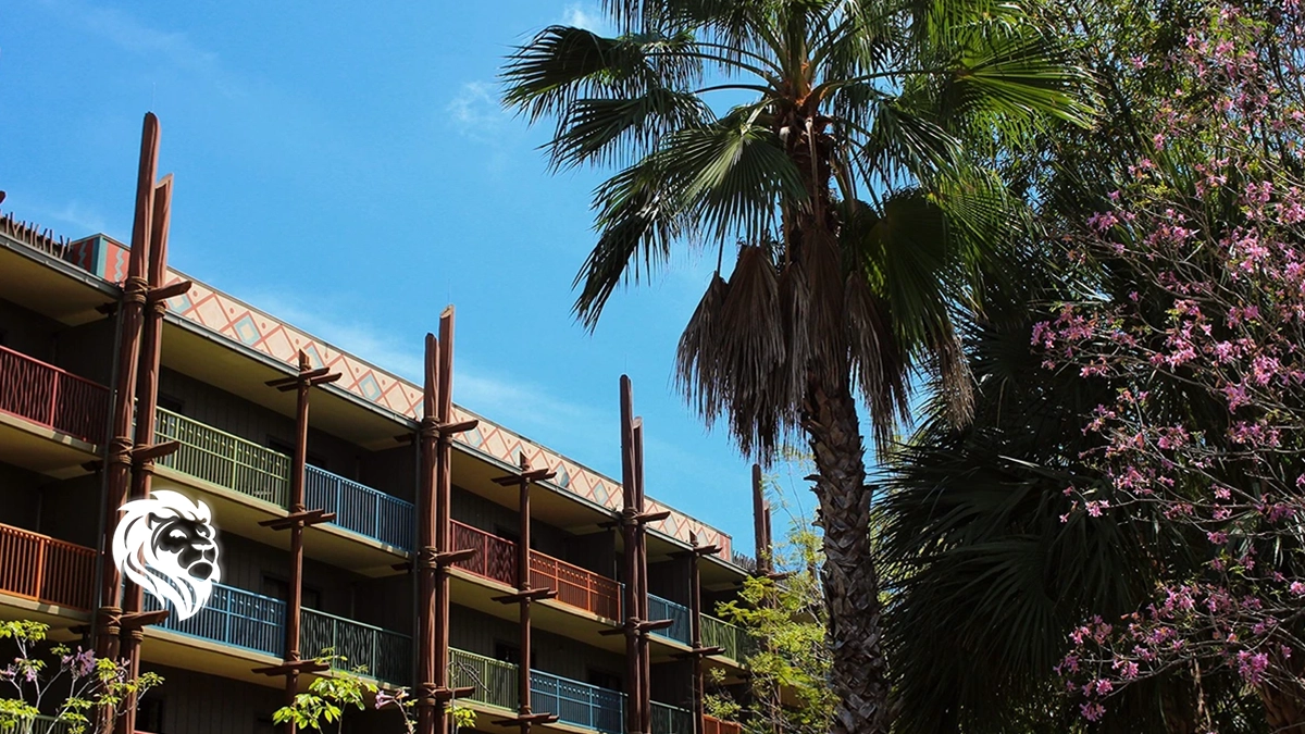 Kidani Village resort exterior with palm trees, representing premium animal kingdom lodge DVC resale value.