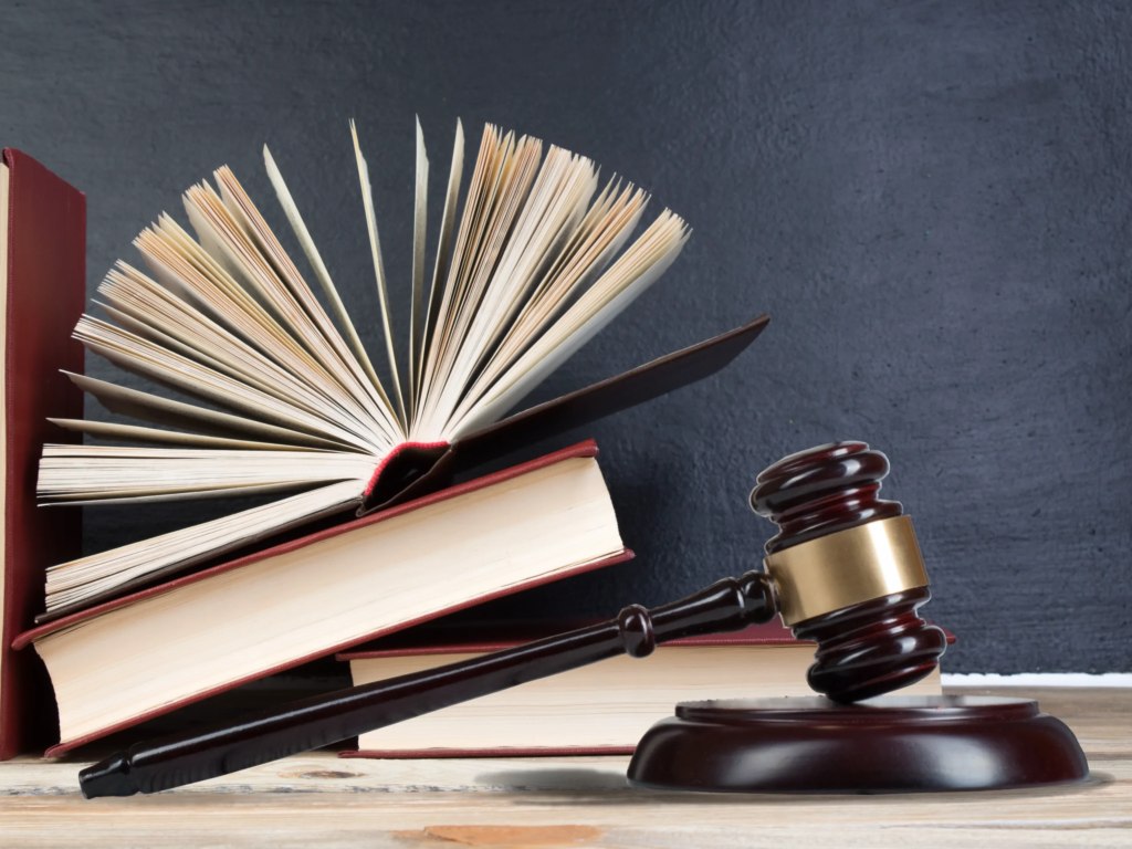 Books with Gavel