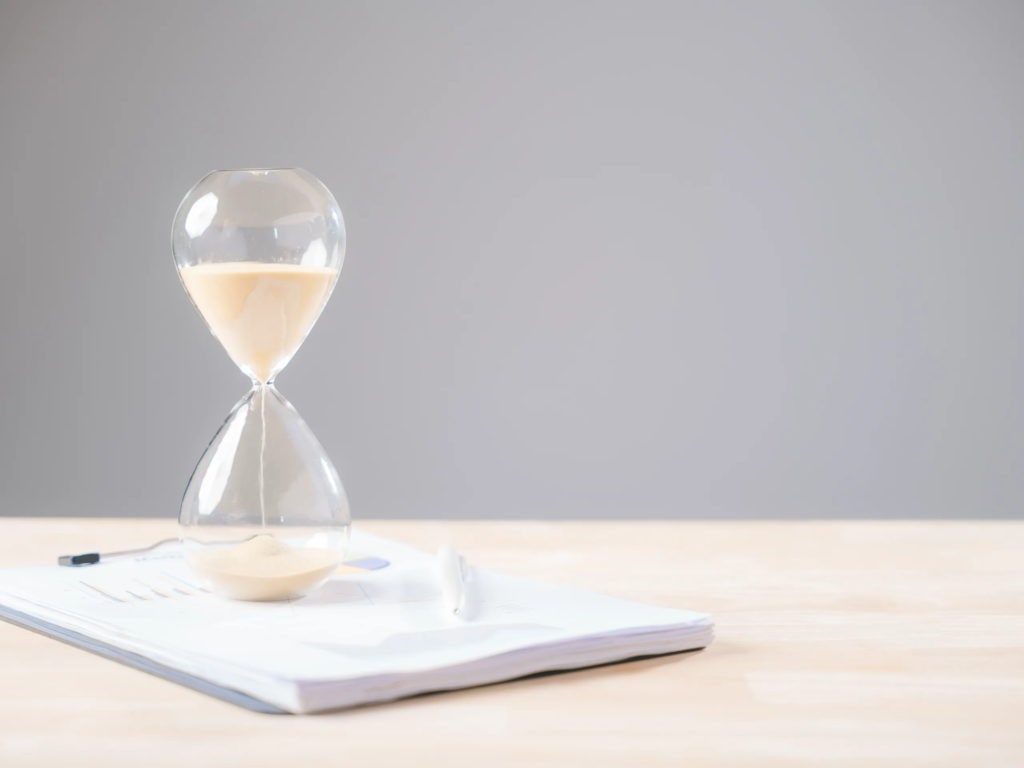 Hourglass and Legal Documents